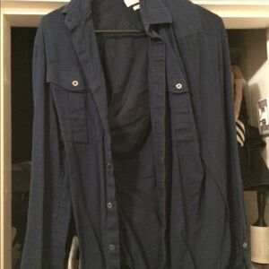 ZARA button down navy blue Men’s S​